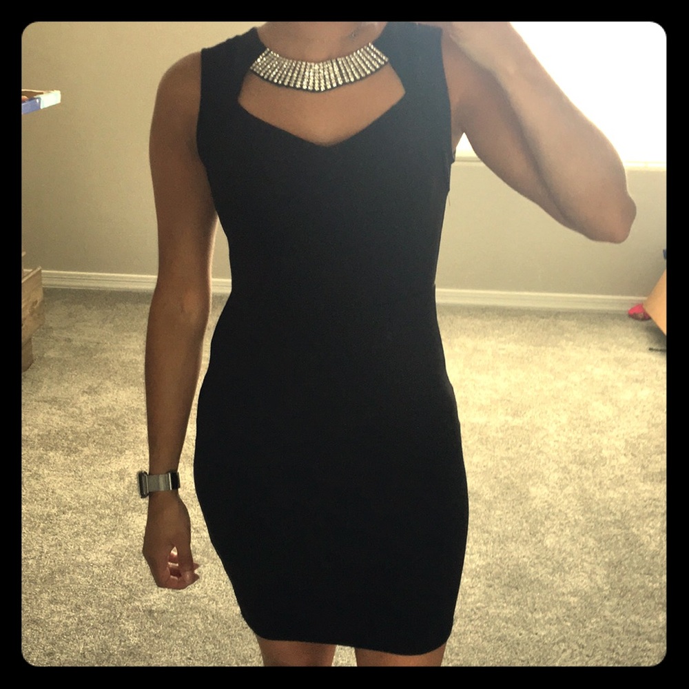 Black dress with jewels